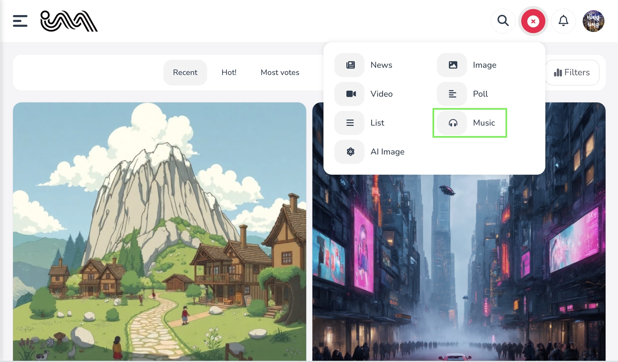 Step 2: Access Upload Section